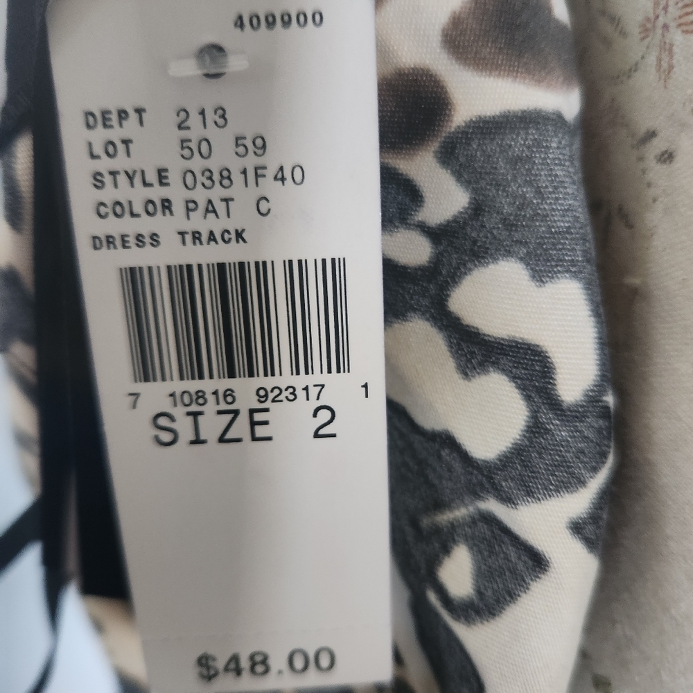 AB Studio Dress cheetah print dress Size 2.  NWT - Picture 8 of 11